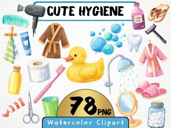 Download Watercolor Hygiene Clipart 78 Png - Hygiene Collection