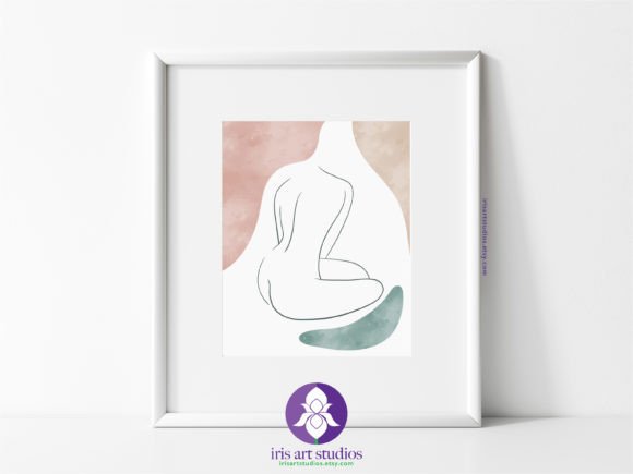 Download Minimalistic Sitting Nude Boho Line Art - Nude Collection