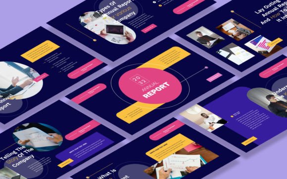 Download Annual Report Google Slides Template - Annual report Collection