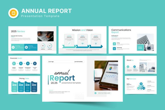 Download Annual Report Google Slides Template - Annual report Collection