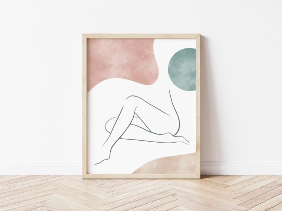 Download Minimalistic Sitting Nude Boho Line Art - Nude Collection