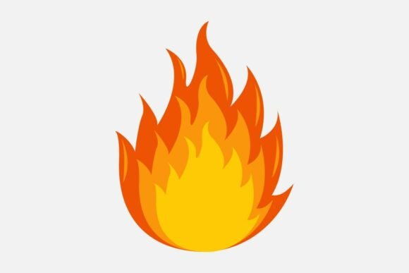 Download Fire Flame Icon Vector Illustration - Illustration Collection