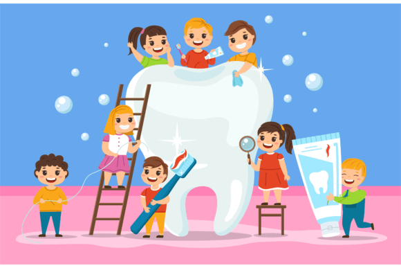 Download Big Tooth and Kids. Oral Cavity Hygiene, - Hygiene Collection