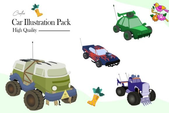 Download Car Illustration Bundle - Illustration Collection