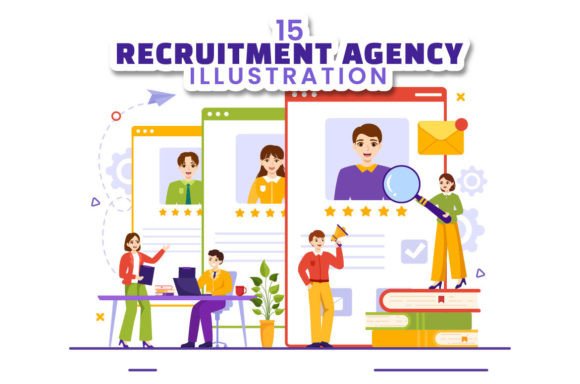 Download 15 Recruitment Agency Illustration - Illustration Collection